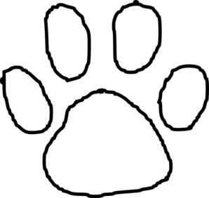 Tiger footprint clipart