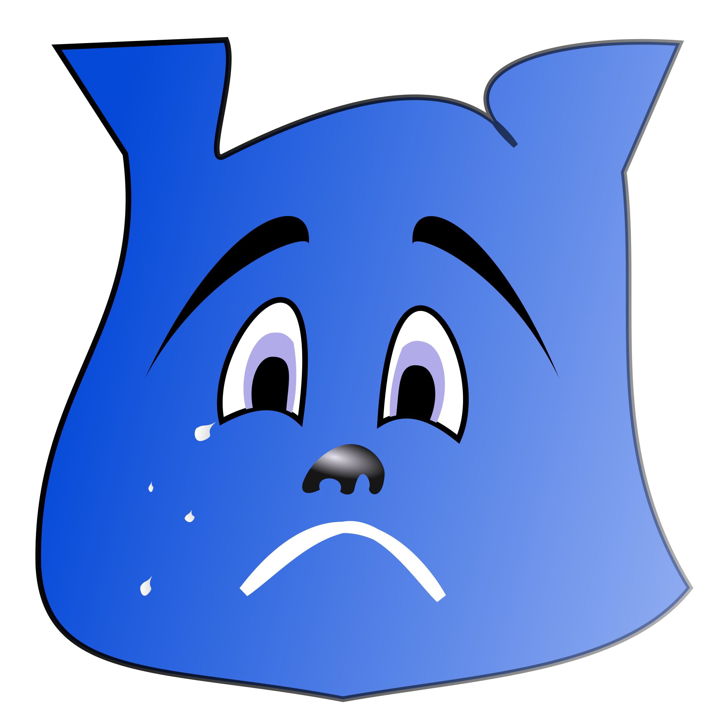 Clipart - emotion cry