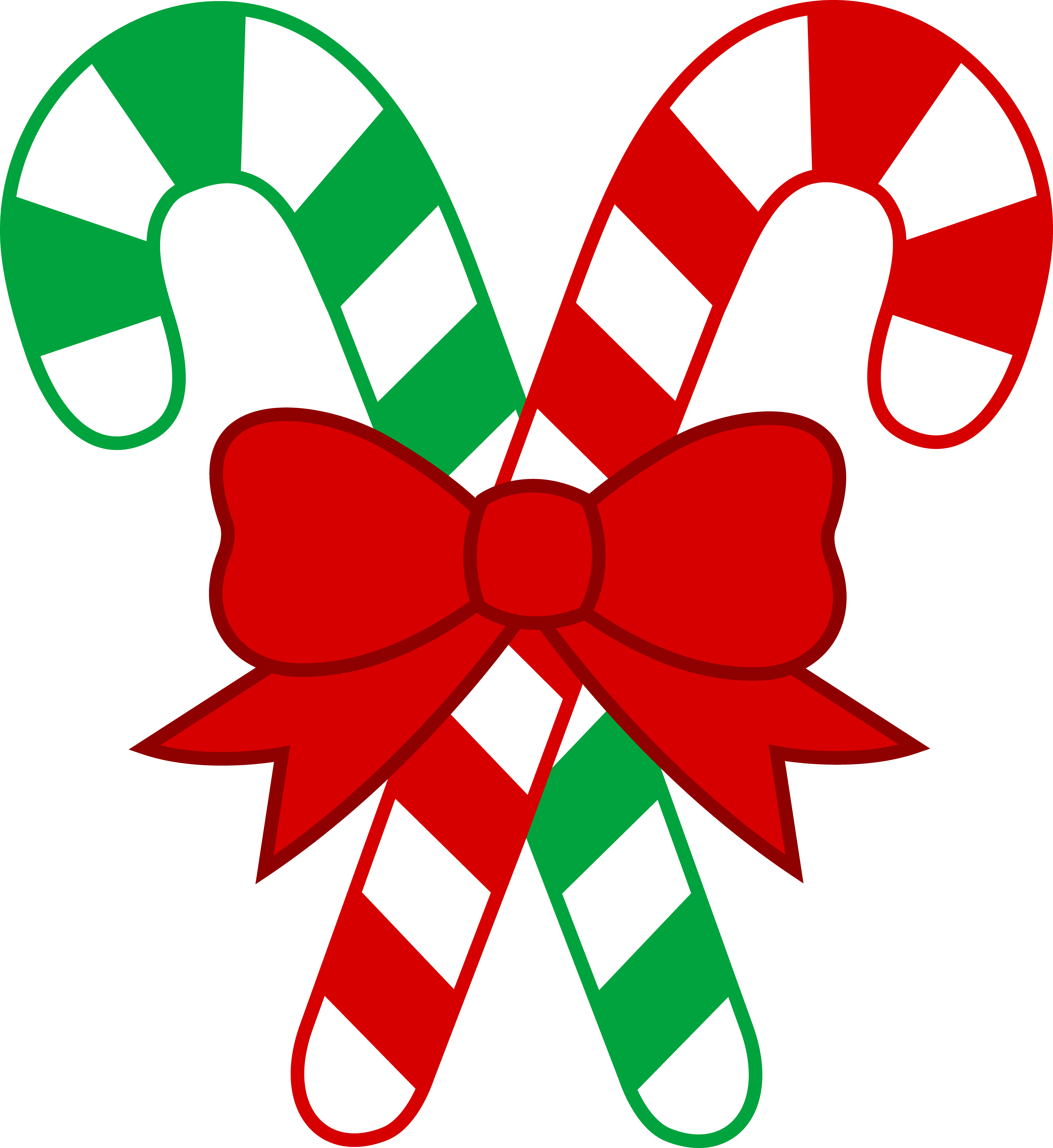 Cute candy cane clipart