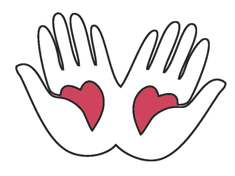 Giving hands clip art