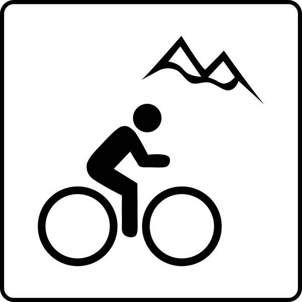 Hotel Icon Near Mountain Biking Free vector in Open office drawing ...