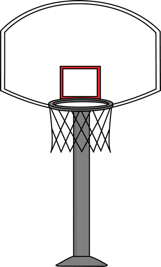 Clipart basketball goal