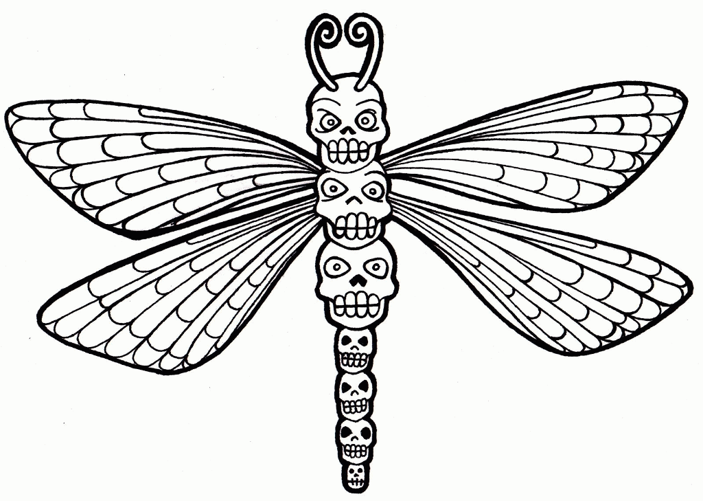 Dragonfly Coloring Pages For Kids - AZ Coloring Pages