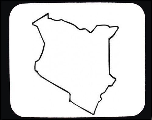 Map of kenya clipart