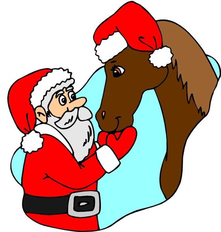 Christmas Horse Clipart