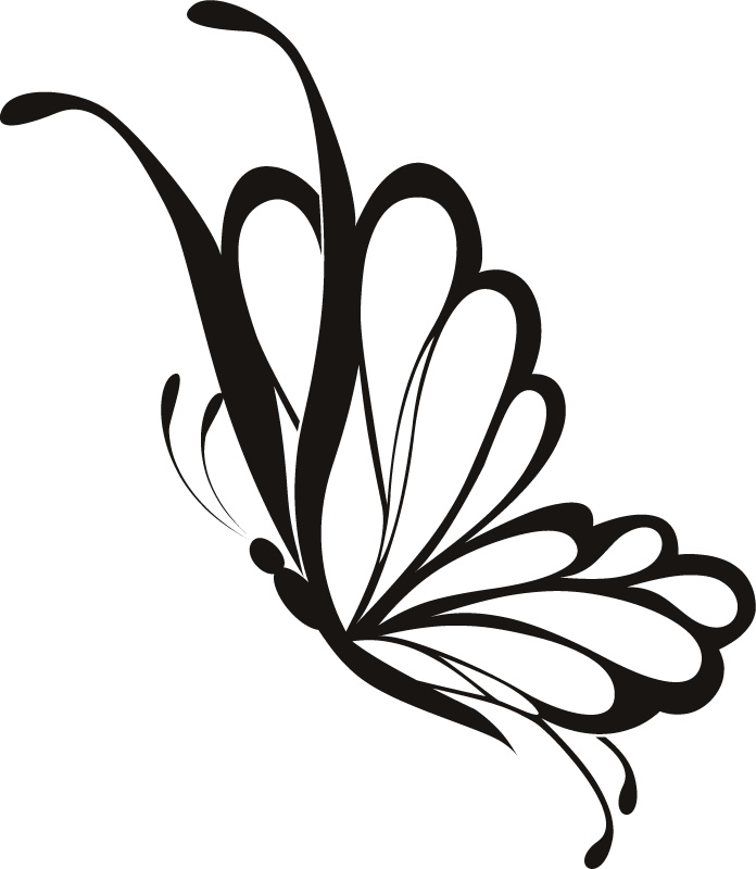 Butterfly Line Art