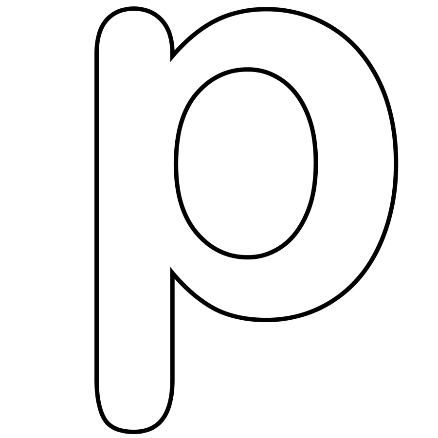 Letter P Template ClipArt Best