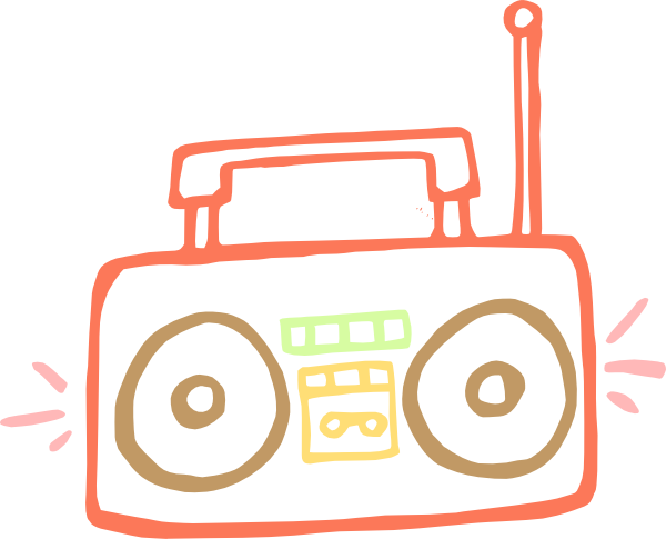 Boombox clip art - vector clip art online, royalty free & public ...