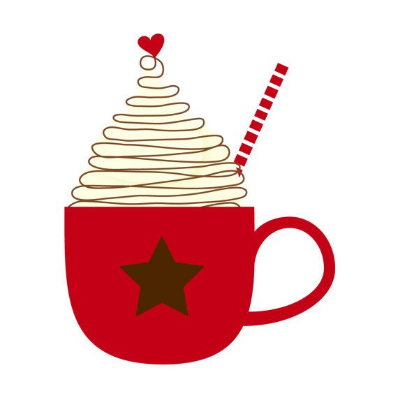 Cup of Hot Cocoa Clip Art Single by kimsclipartshop