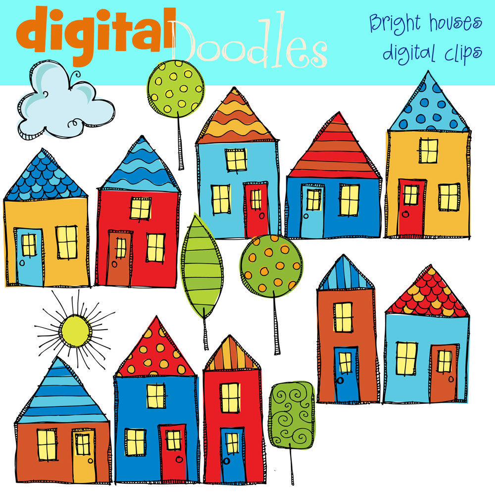 Row Of Houses Clipart