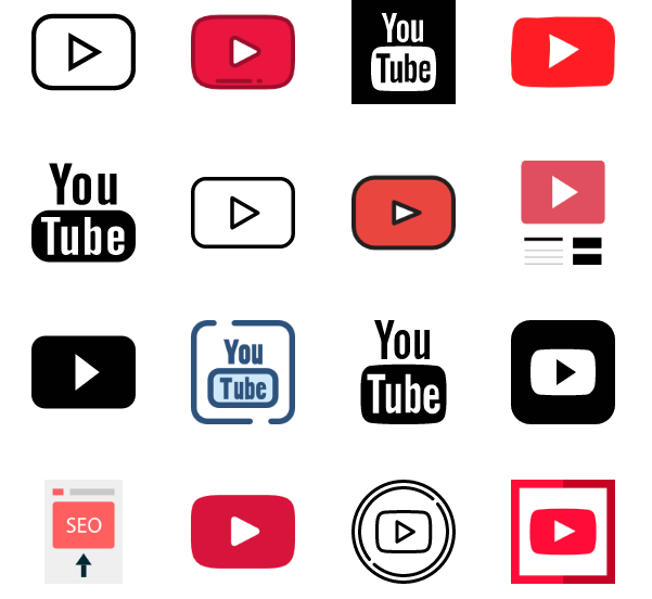 Youtube vector logos (.eps, .ai, .svg) free download