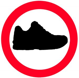 SIGN NO SHOES - ClipArt Best