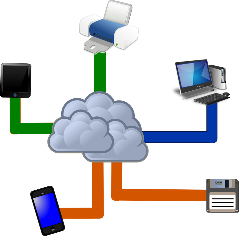 Cloud computing clipart free