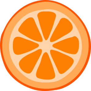 Orange Wedge Clipart