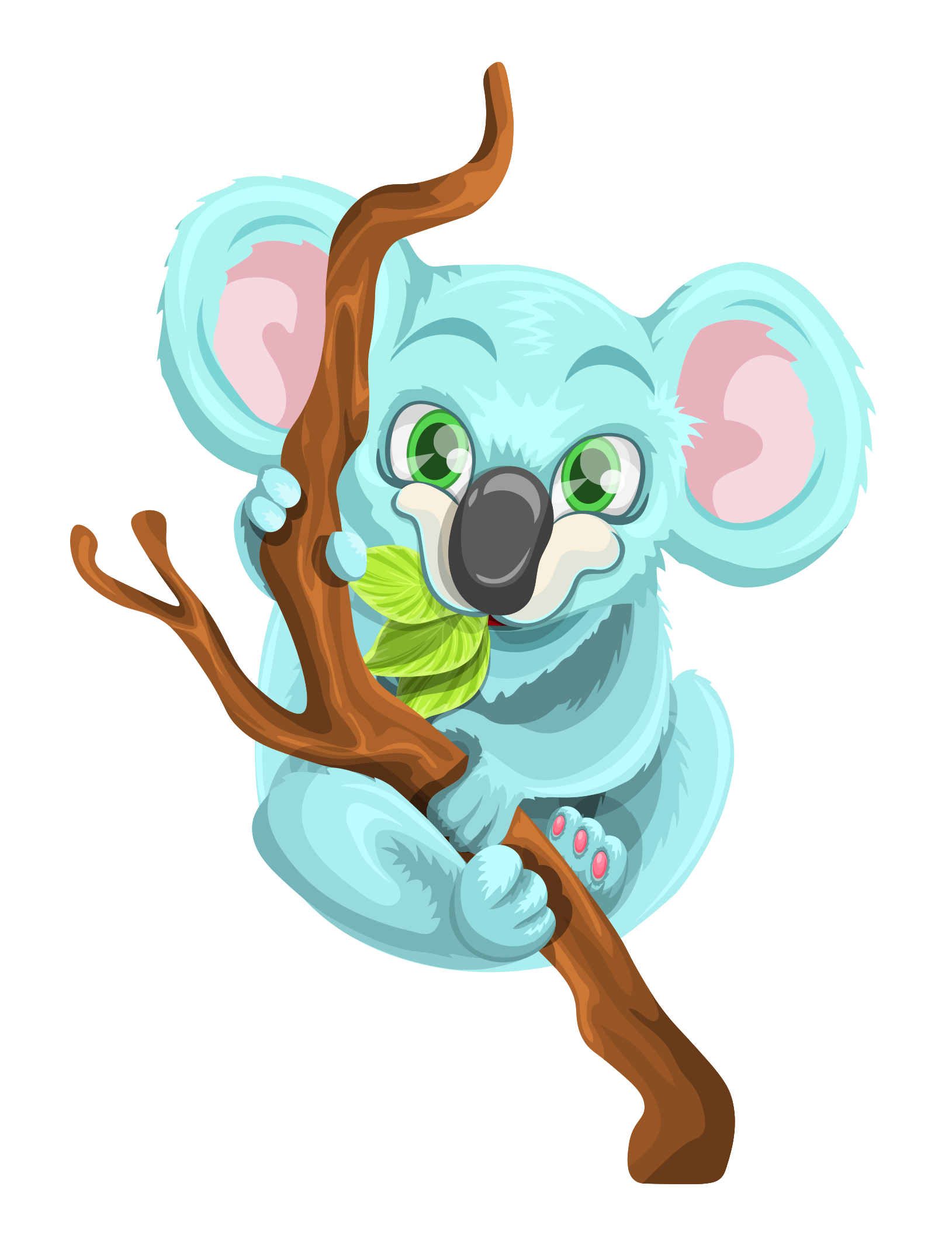 Koala Vector PNG Transparent Image - PngPix