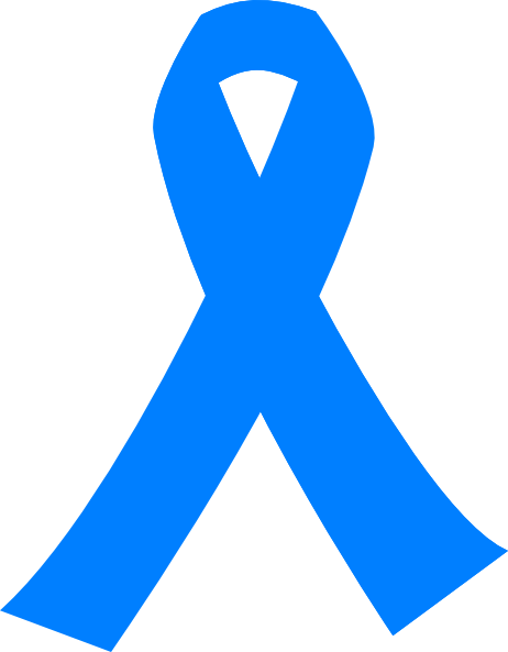 Light Blue Cancer Ribbon clip art - vector clip art online ...