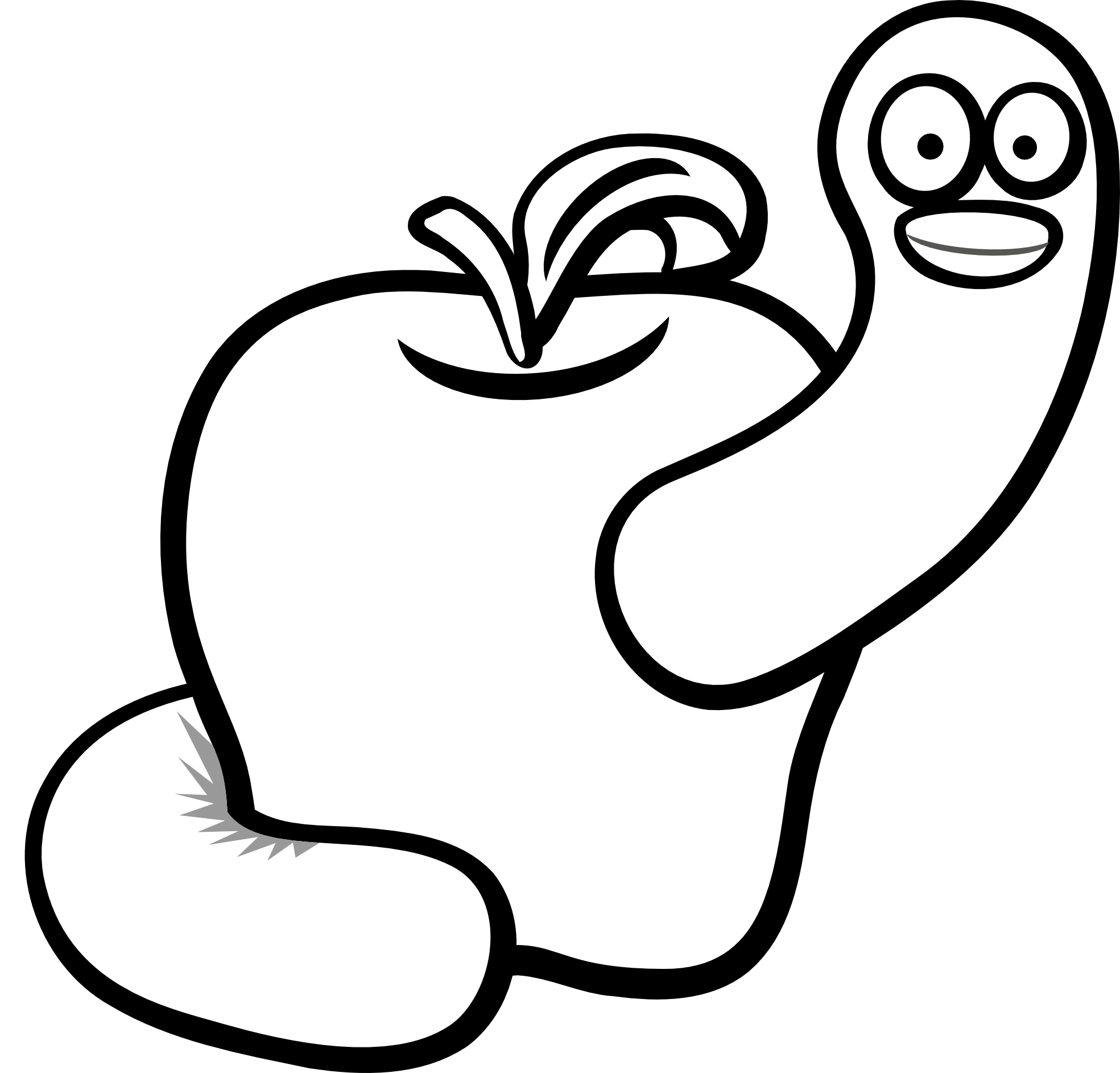 book worm clipart black and white