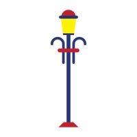 Isometric street lamp with electric pole Vector Image - 1608532 ...