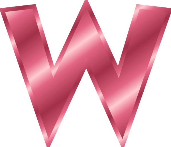 Alphabet Letter W - vector Clip Art