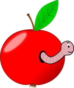 Apple Worm Clip Art - Free Clipart Images