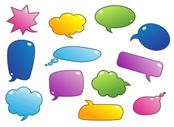 COLOURFUL SPEECH BUBBLES CLIP ART - TeachersPayTeachers.com