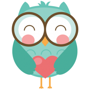 Free owl valentine clipart