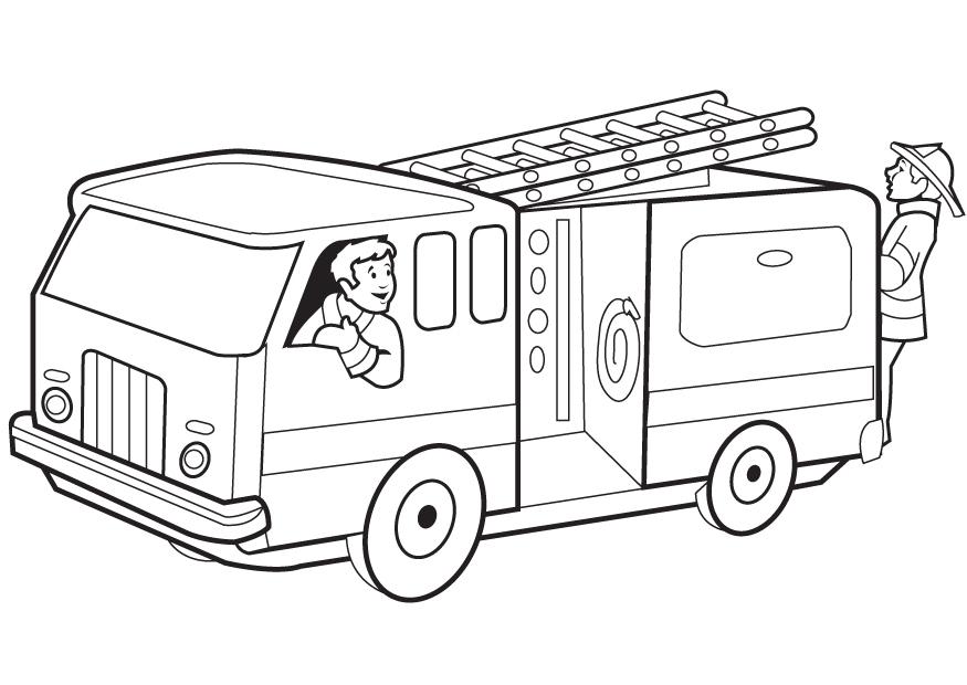 Fire Engine Outline - ClipArt Best