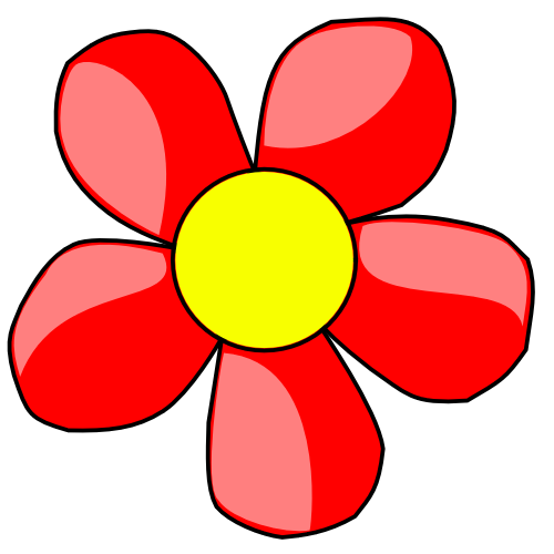 Pics For > Clip Art Red Flower