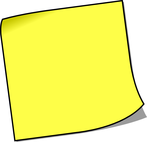 Post It Note Clip Art