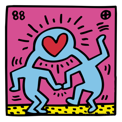 Pop Shop (Heart) Art by Keith Haring at AllPosters.