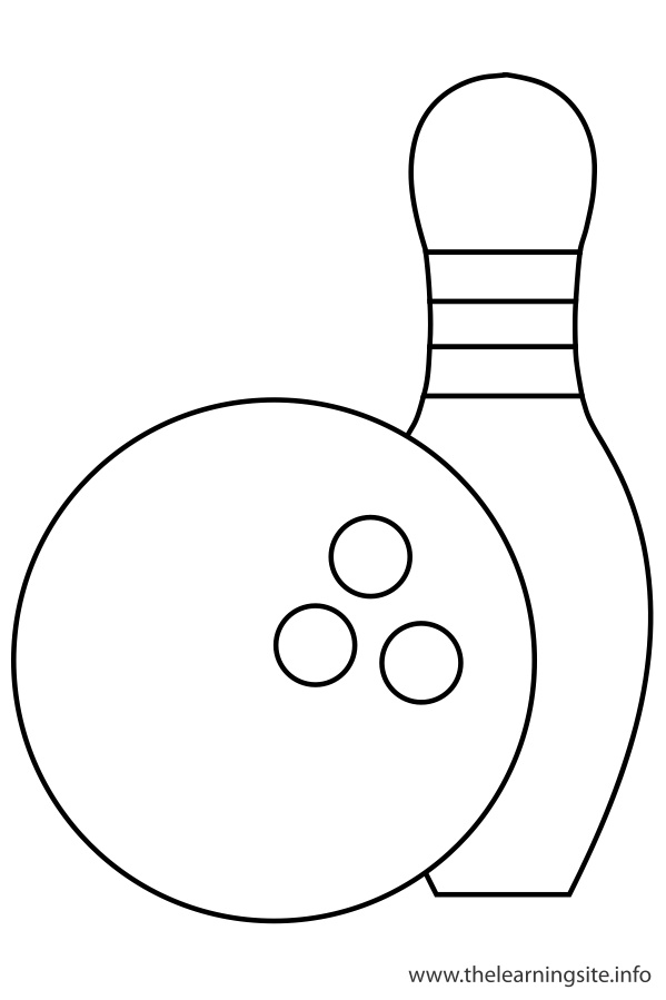 bowling pin Colouring Pages