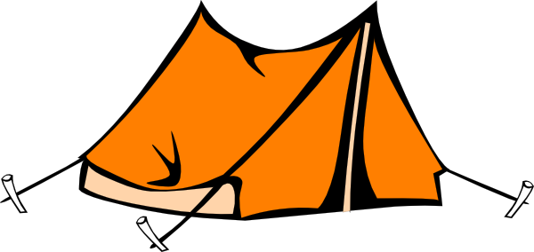 Orange Tent Clip Art - vector clip art online ...