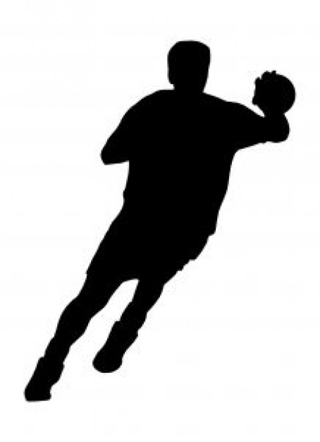 silhouette of handball player | Download free Photos