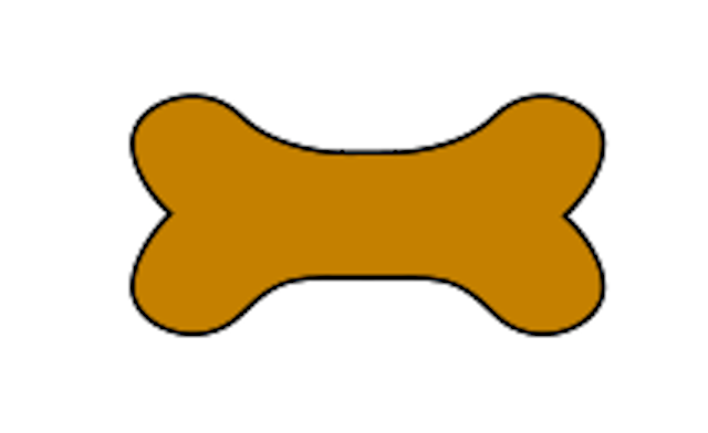 Dog Bone Silhouette - ClipArt Best