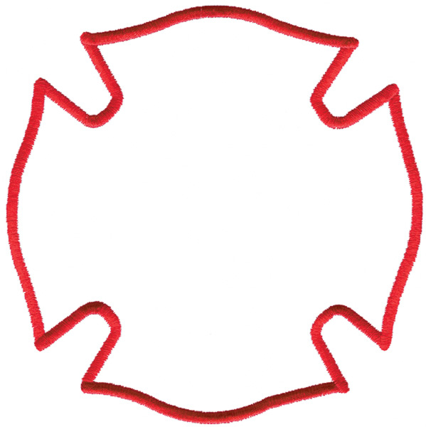 Fire Maltese Cross Clip Art