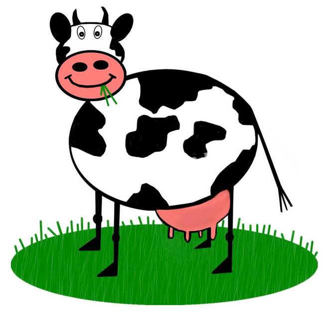 cartoon cow Art Prints by DaveR - Shop Canvas and Framed Wall Art ...