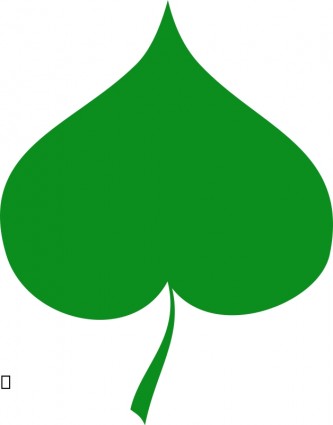 Spring symbol – Linden leaf | Vector Clip Art