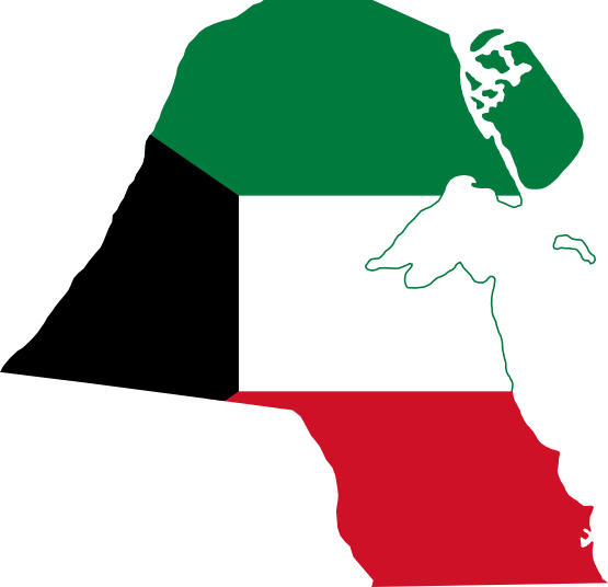 Clip Art: Flag Map of Kuwait Drapeau Bandiera ...