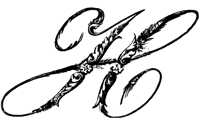 H, Ornamental script | ClipArt ETC