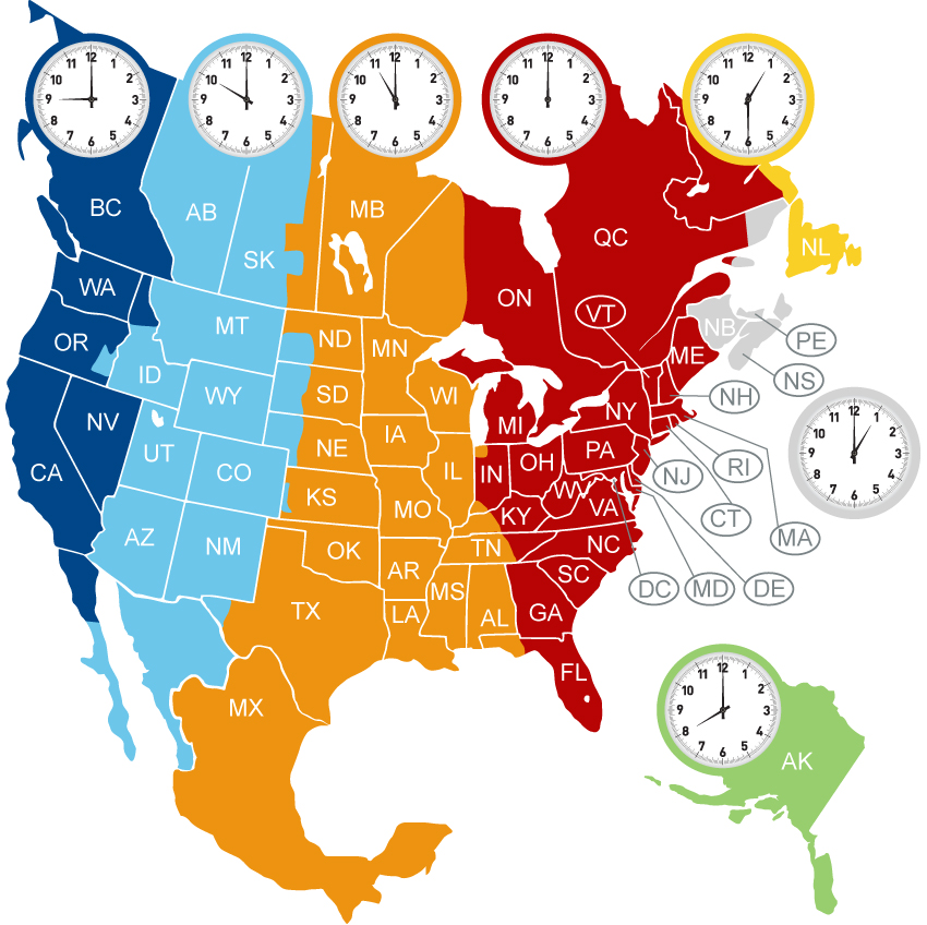 Canada Time Zone Map | Jos Gandos Coloring Pages For Kids