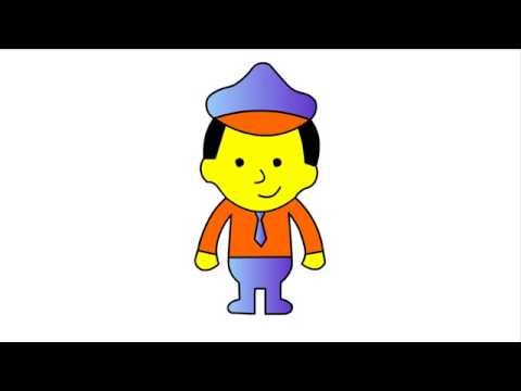 487 - How to draw Police Officer for kids - step by step drawing ...