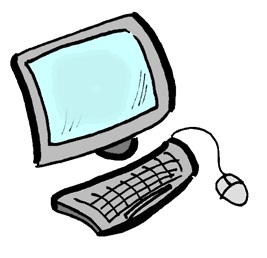 Library Computer Clipart