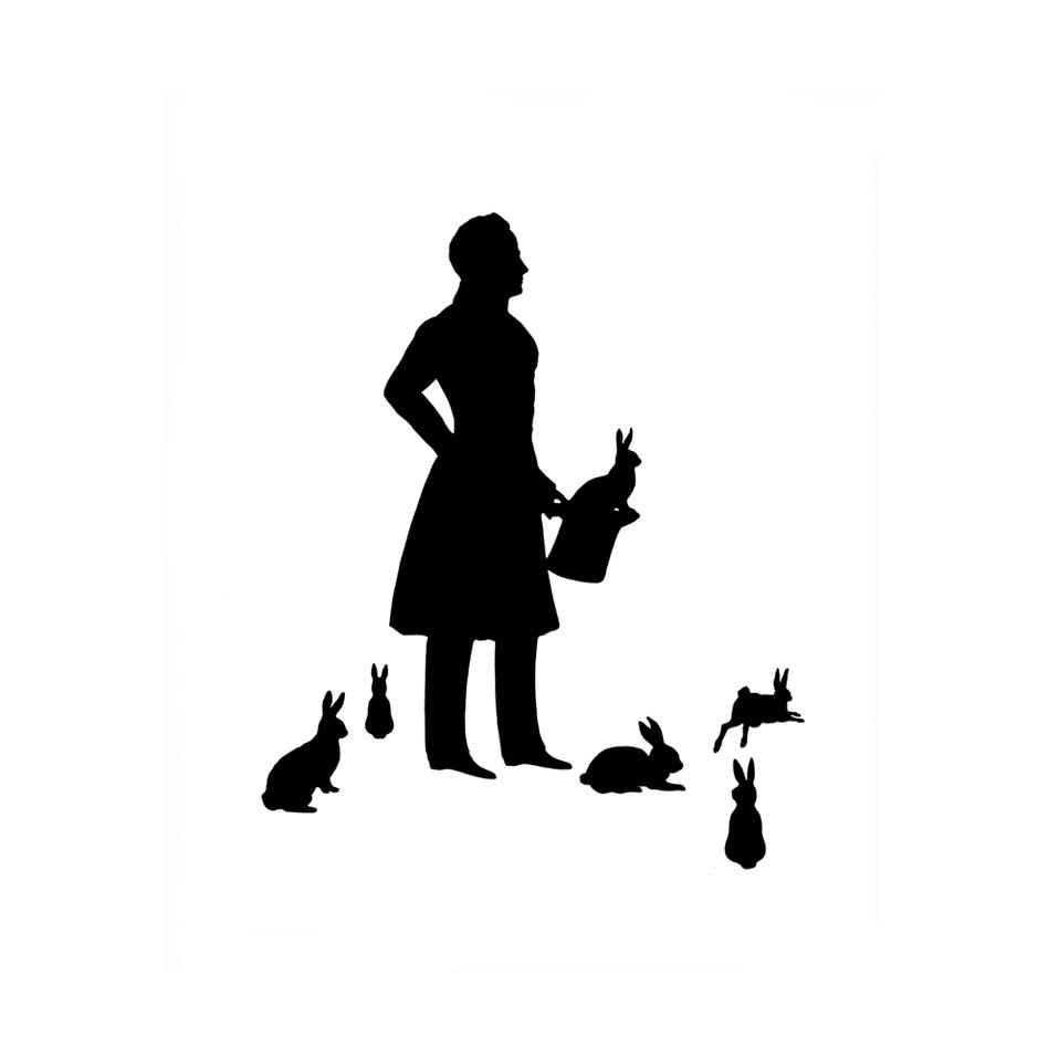 The Magician Silhouette Print Black and by thelittlechickadee
