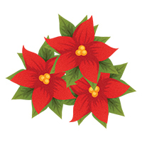 Poinsettia clip art free - ClipartFox