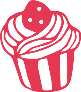 Cupcake silhouette clip art