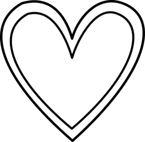 Heart Clip Art Black And White - Tumundografico