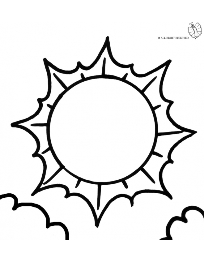 Coloring Page of Cloudy Weather for coloring for kids - sketchue.com