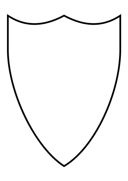 Coloring page shield - img 27158.