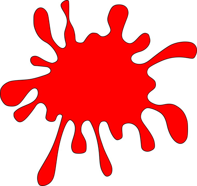 Color splat with faces clipart