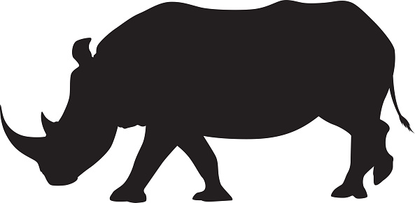 White Rhino Clip Art Clip Art, Vector Images & Illustrations